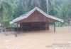 Banjir Rendam 15 Rumah dan Jalan Nasional Muara Teweh-Puruk Cahu di Km 36 Banjir di Kabupaten Bariti Utara