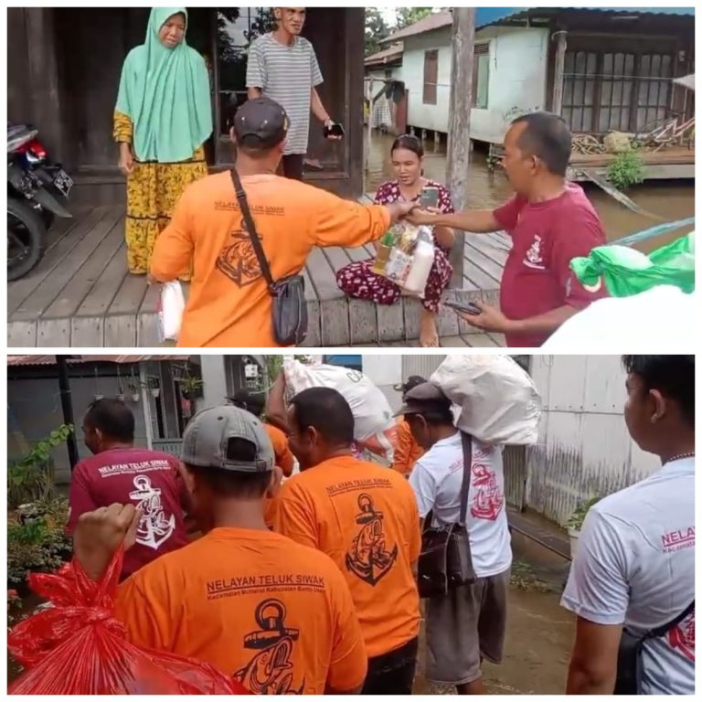 Nelayan Teluk Siwak Bagikan 10 Persen Pendapatannya kepada Warga Terdampak Banjir di Kecamatan Montallat