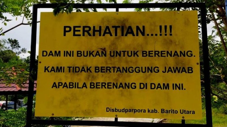 Disbudparpora Barito Utara Imbau Pengunjung Wisata Taati  Rambu-rambu Larangan