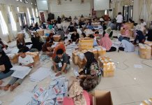 KPU Barito Utara Libatkan 145 Pekerja Sortir dan Lipat 116.562 Surat Suara