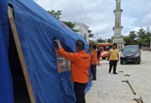 Tanggap Darurat , BPBD Barito Utara Bangun Posko Banjir di Sembilan Titik