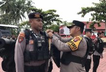 Polres Barito Utara Apel Kesiapan Pengamanan TPS Jelang Pemilu 2024