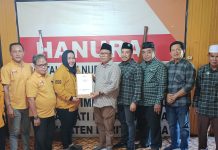 Hanura Parpol Ketujuh Tempat H Gogo Purman Jaya Daftar Jadi Calon Bupati Barito Utara