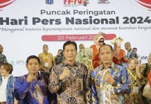 Pj Bupati Barito Utara Hadiri Puncak HPN 2024