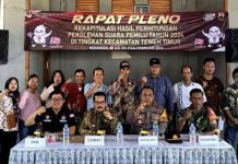 PPK Teweh Timur Plenokan Rekapitulasi Hasil Pemilu 2024