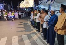 Pawai Takbir Keliling Idul Fitri 1445 H di Barito Utara Meriah