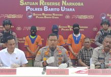 Satresnarkoba Polres Barito Utara Bekuk Tiga Pengedar Sabu Bersama Barbuk 121,7 Gram