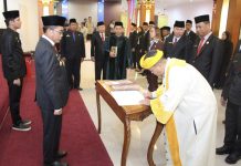 Pj Bupati Hermon Lantik 10 Kadis dan Kaban