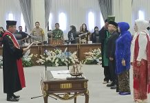 Mery, Benny, dan Henny Ucapkan Sumpah sebagai Pimpinan DPRD Barito Utara 2024-2029
