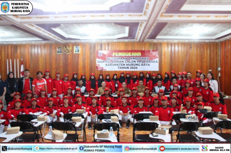 Asisten I Sekda Murung Raya Buka Diklat Calon Paskibraka