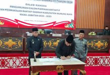 DPRD Mura Rapat Paripurna Penetapan Calon Pimpinan Dewan