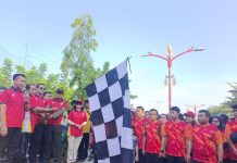 Jalan Sehat Rangkaian Hari Jadi Kabupaten Murung Raya Meriah