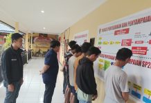 Polres Barito Utara Tangkap Tujuh Preman Pemalak BBM Tug Boat di Sungai Barito