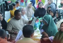 Antusias Warga Memadati Pasar Penyeimbang di Muara Laung