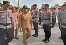 Pj Bupati Mura Hadiri Apel Gelar Pasukan dan Sarpras Pengamanan Pilkada 2024