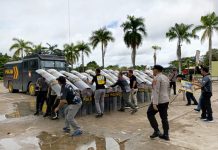 Polres Murung Raya Simulasi Simpamkota Pengamanan Pilkada 2024