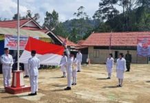 Upacara Peringatan HUT ke-79 RI di Kecamatan Permata Intan Berlangsung Khidmat