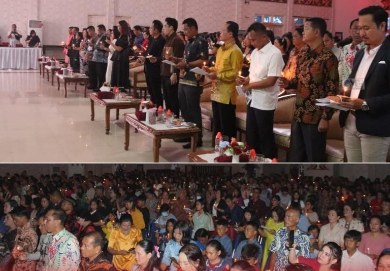 Ribuan Umat Kristiani Hadiri Ibadah Perayaan Natal Oikumene Murung Raya 2024