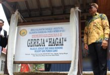 Pj Bupati Mura Resmikan GKE di Desa Kohong