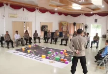 Polres Murung Raya Gelar Tactical Floor Game, Siap Amankan Pilkada 2024