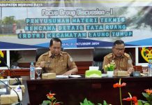 DPUPR Mura Penyusunan Materi Teknis RDTR Kecamatan Laung Tuhup