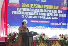 Pemkab Mura Sosialisasi dan Pembinaan Penyelenggaran Kearsipan