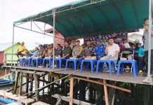 Pastikan Kamtibmas Kondusif, Personel Ditpolairud Amankan Lomba Balap Ketinting di Seruyan