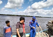Personel Ditpolairud Imbau Nelayan Jaga Kelestarian dan Ekosistem Ikan