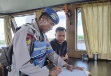 Cegah Pelanggaran Pelayaran, KP 2005 Masifkan Kegiatan Patroli di DAS Mentaya