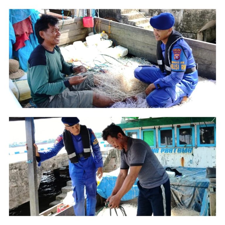 Imbauan kepada Nelayan DAS Kumai, Ditpolairud : Gunakan Alat Tangkap Ikan Ramah Lingkungan
