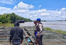 Ajak Masyarakat Jaga Habitat Ikan, Personel KP XVIII-2001 Ditpolairud Berikan Imbauan