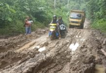 Jalan Penghubung Desa di Kecamatan Teweh Timur Rusak Lagi