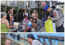 Berbagi Takjil, Ditpolairud Polda Kalteng Sambut Bulan Suci Ramadhan