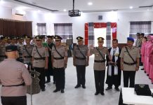 Empat Pejabat Baru Lingkup Polres Barito Utara Sertijab