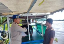 Ditpolairud Polda Kalteng KRYD Ingatkan Warga Pesisir Bahaya Destruktive Fishing