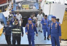 Jelang Idul Fitri, Dirpolairud Polda Kalteng Cek Pengamanan Pelabuhan Habaring Hurung, Sampit