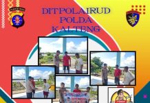 Sambangi Masyarakat Bantaran Sungai Arut, Personel Ditpolairud Sekaligus Warning Jauhi Narkoba