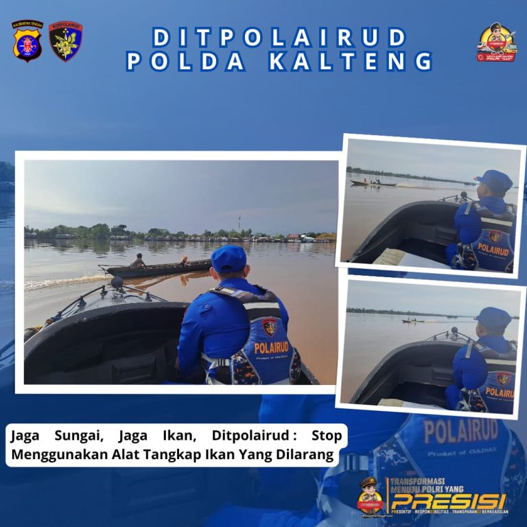 Jaga Biodiversitas Sungai Lestari, Ditpolairud : Stop menggunakan alat tangkap ikan yang dilarang