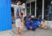 Sambang Warga Desa Palangkau Lama, Personel Ditpolairud Pesan Jaga Kerukunan