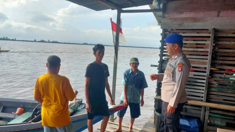 Personel Ditpolarud Intensif Pantau Kamtibmas Perairan di DAS Kahayan