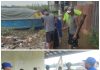 Personel Ditpolairud Bersama Warga Buntok Sapu Bersih Sampah