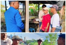 Personel Ditpolairud Bincang Santai Warga Desa Kumai Hilir, Sampaikan Pesan Ini