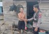 Sambang Humanis, Personel KP XVIII-2001 Sampaikan Pesan Kamtibmas kepada Warga Pesisir DAS Barito