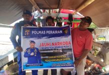 Ditpolairud Polda Kalteng Ajak Masyarakat DAS Kumai Jauhi Narkoba