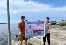 Personel Ditpolairud Sambangi Masyarakat DAS Seruyan, Imbau Waspada Terorisme dan Radikalisme