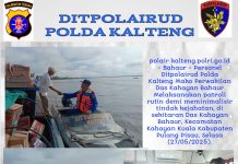 Ditpolairud Patroli Rutin, Cegah Tindak Kejahatan Di DAS Bahaur