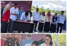 KPU Barito Utara, Paslon, Pemkab, dan Komponen Masyarakat Deklarasikan Tolak Money Politik