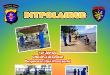 Memasuki Hari Libur, Ditpolairud Laksanakan Pengamanan Obyek Wisata Pantai Kubu