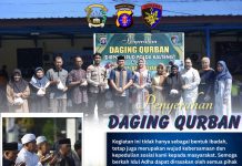 Personel Ditpolairud Rayakan Idul Adha 1446 H, Bagikan Hewan Kurban kepada Warga