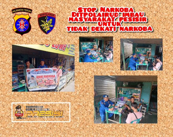Stop Narkoba!! Ditpolairud Ajak  Masyarakat Pesisir Jauhi Narkoba